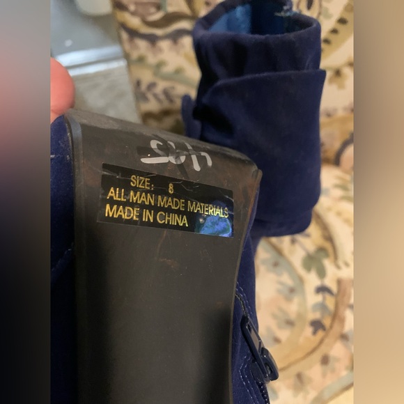 Charlotte Russe Deep Blue Ankle Booties - Picture 6 of 6